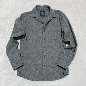 Mens Grayers Heavy Cold Weather Shirt Jacket Size M Gray Button Long Sleeve